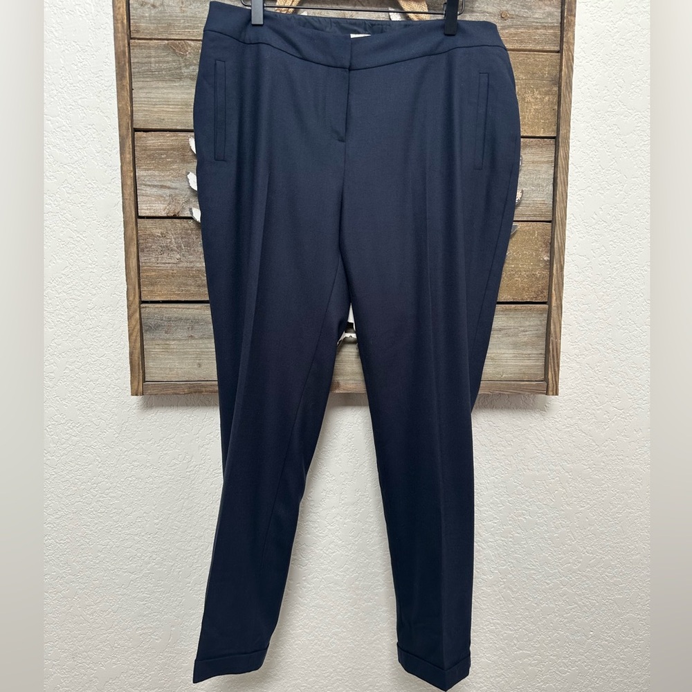 Boden‎ Navy Women's Pants stretch wool blend ladies size 10R